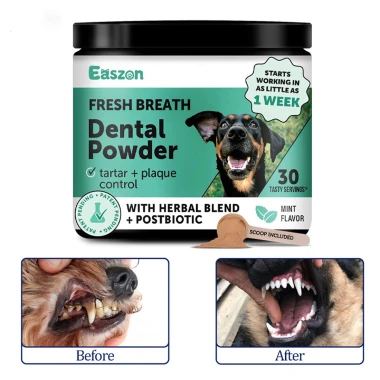 Pet Dental Cleaning Supplement for Breath Freash Plaque and Tartar Removal
