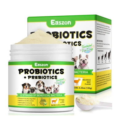 5 Billion CFU Probiotic Powder for Dogs & Cats w/ Digestive Enzymes & Prebiotics