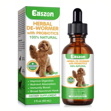 Dog De-Wormer Gut Health Liquid Herbal Supplements Daily Digestive Wellness