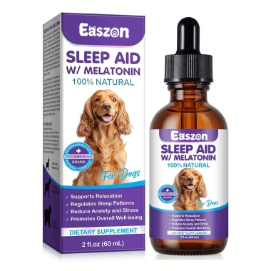 Liquid Sleep Aid Supplement for Dogs Support Relaxing Calming and Anxiety