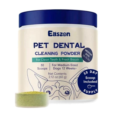 Pet Dental Cleaning Powder for Clean Teeth and Fresh Breath