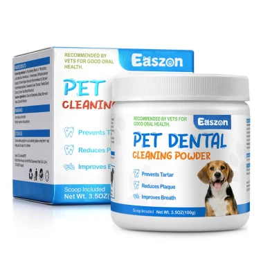 Dog Teeth Cleaning Powder Reduce Plaque Prevents Tartar Fresh Breath